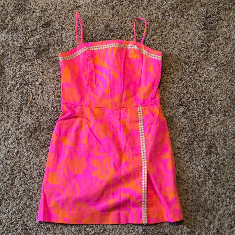 Pink and orange Lilly Pulitzer dress, size 6